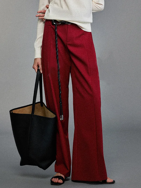 Off - Shoulder Casual Dresses for a Feminine Touch​ Pleated Wide-Leg Pants