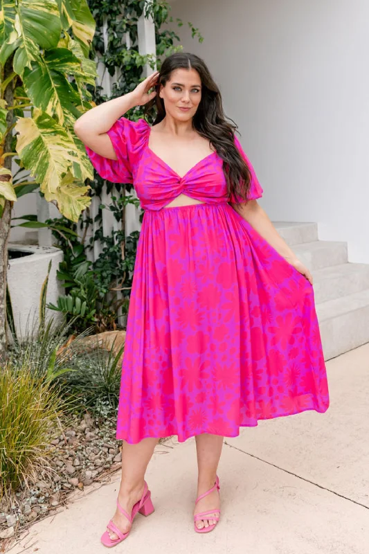 Striped Casual Dresses in Cotton Blend​ Tina Dress in Summer Floral by Kasey Rainbow