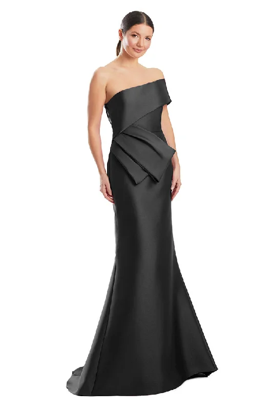 Wedding dresses with a dropped waist for a retro style​ Alexander by Daymor 1966S24 Long Mermaid Beaded Button Formal Dress