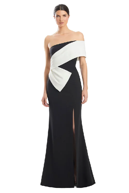 Beach - friendly wedding dresses made of lightweight fabric Alexander by Daymor 1981S24 Fitted Long Formal Peplum Evening Dress Beach - friendly wedding dresses made of lightweight fabric Alexander by Daymor 1981S24 Fitted Long Formal Peplum Evening Dress