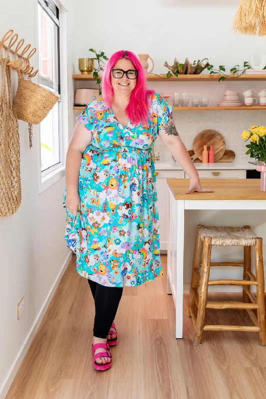 Post - Partum Casual Dresses for New Moms​ Millie Dress in Kutopia by Kasey Rainbow