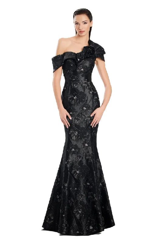 Square - neck wedding dresses with a demure look Alexander by Daymor 3050S25 Pleated Long Formal Printed Evening Dress Square - neck wedding dresses with a demure look Alexander by Daymor 3050S25 Pleated Long Formal Printed Evening Dress