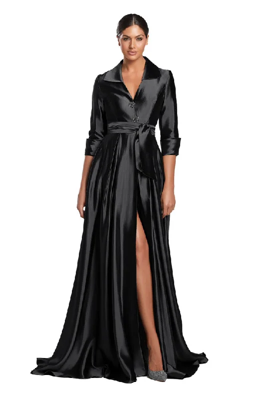 Illusion - neck wedding dresses with delicate lace Alexander by Daymor 2067F24Evening Long Formal Slit A Line Dress Illusion - neck wedding dresses with delicate lace Alexander by Daymor 2067F24Evening Long Formal Slit A Line Dress