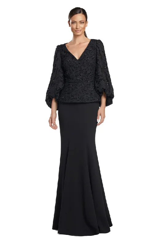 Off - the - shoulder wedding dresses with ruffled sleeves Alexander by Daymor 2042-44F24 Mother of the bride Long Formal Lace Dress Off - the - shoulder wedding dresses with ruffled sleeves Alexander by Daymor 2042-44F24 Mother of the bride Long Formal Lace Dress