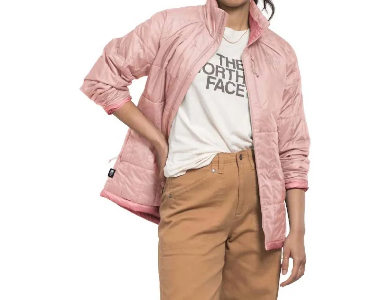Petite women's wool blend coats with a tailored fit for a flattering silhouette Circaloft Jacket In Pink Moss/shady Rose