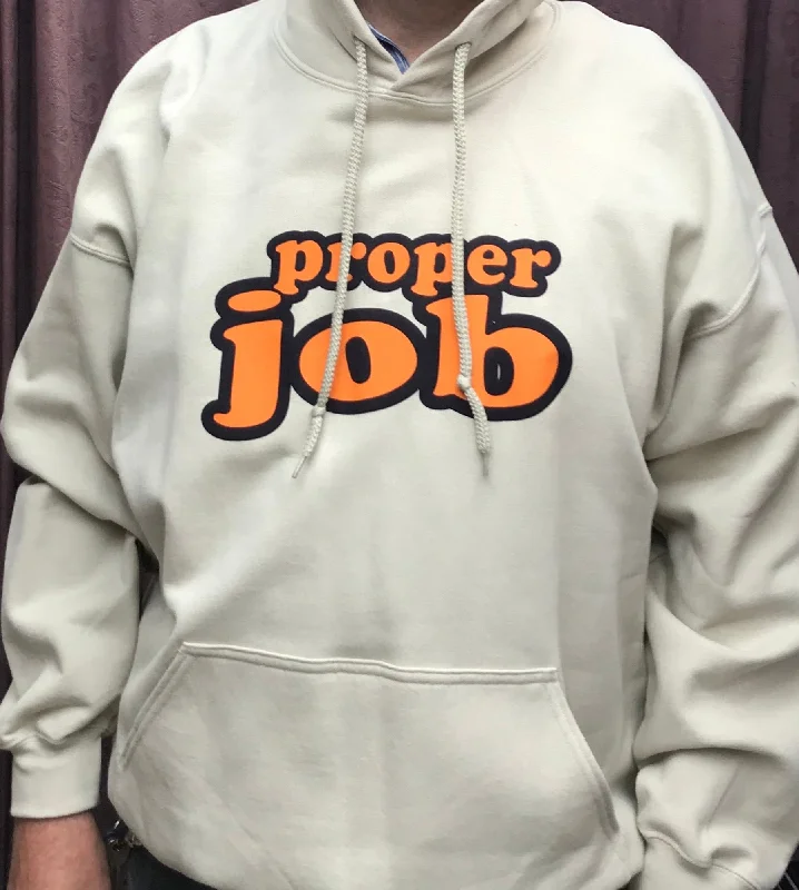 Women's zip - front sweatshirt with contrast stitching for a sporty aesthetic Proper Job hoodie