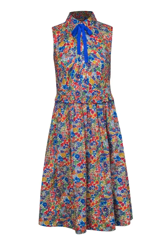 Mermaid - Style Women Dress with a Fitted Silhouette for Special Occasions Mermaid - Style Women Dress with a Fitted Silhouette for Special Occasions J.Crew - Multicolor Floral Print Collared Midi Dress w/ Necktie Sz 4P