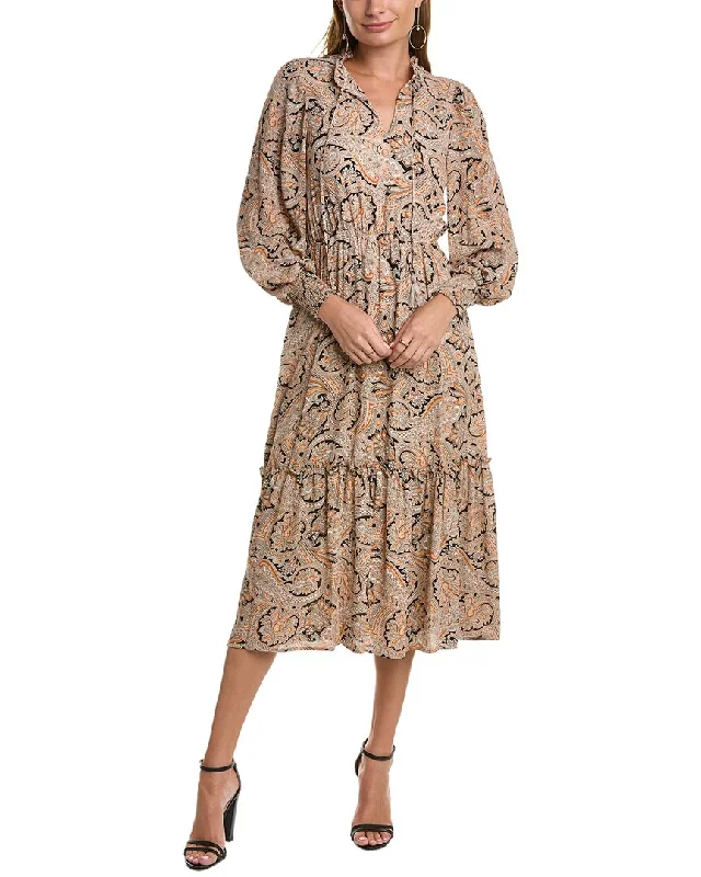 Long - Sleeve Women Dress in Velvet for a Luxurious Winter Look Long - Sleeve Women Dress in Velvet for a Luxurious Winter Look T Tahari Split Ruffle Neck Maxi Dress
