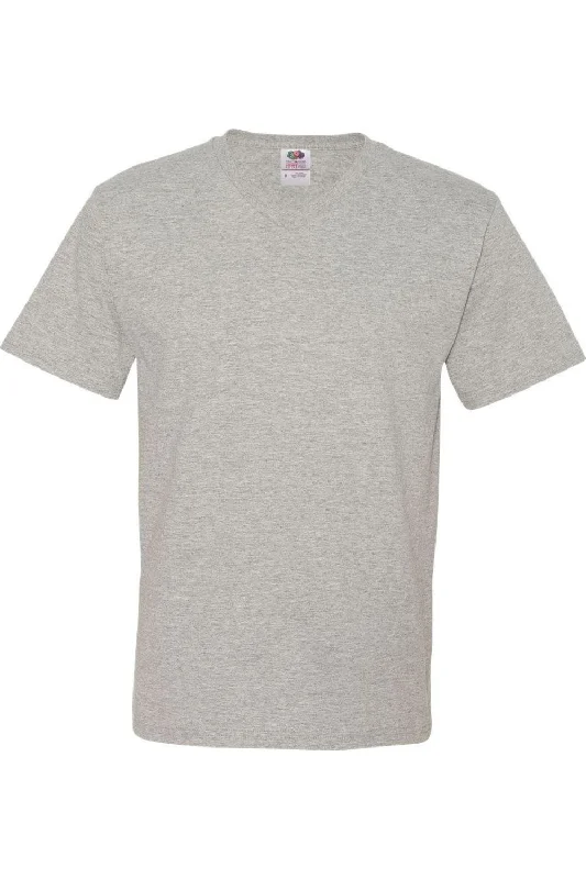 Men's thermal t - shirts with a high - neck design for cold weatherFruit of the Loom HD Cotton V-Neck T-Shirt Men's thermal t - shirts with a high - neck design for cold weatherFruit of the Loom HD Cotton V-Neck T-Shirt